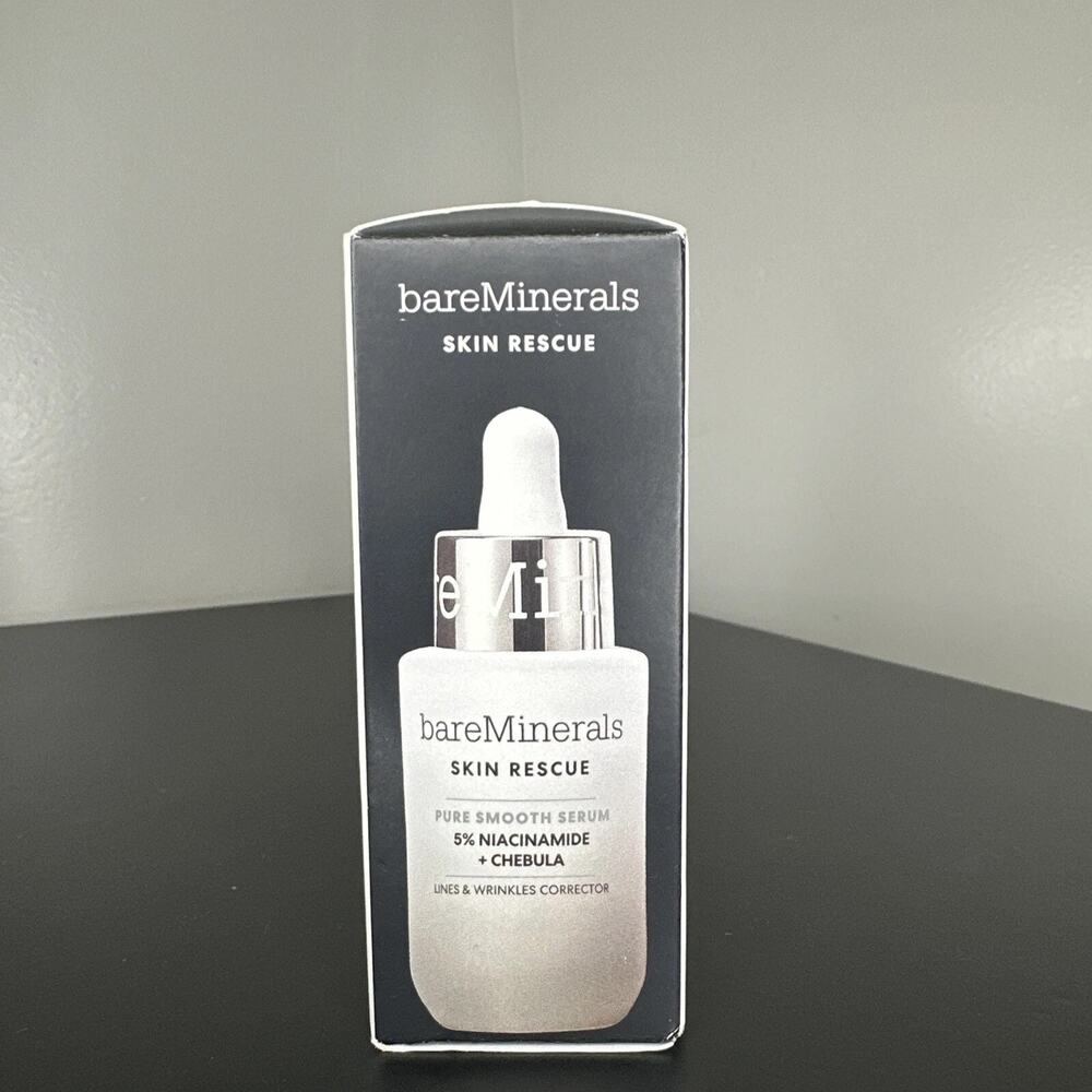 BAREMINERALS 1oz Skin Rescue Fresh Potent Pure Smooth Serum 5% Niacinamide NEW - Picture 4 of 5
